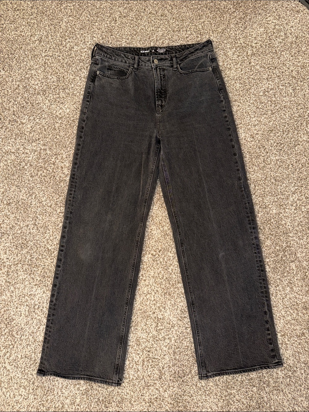 Old Navy Extra High Rise Sky-Hi Wide Leg